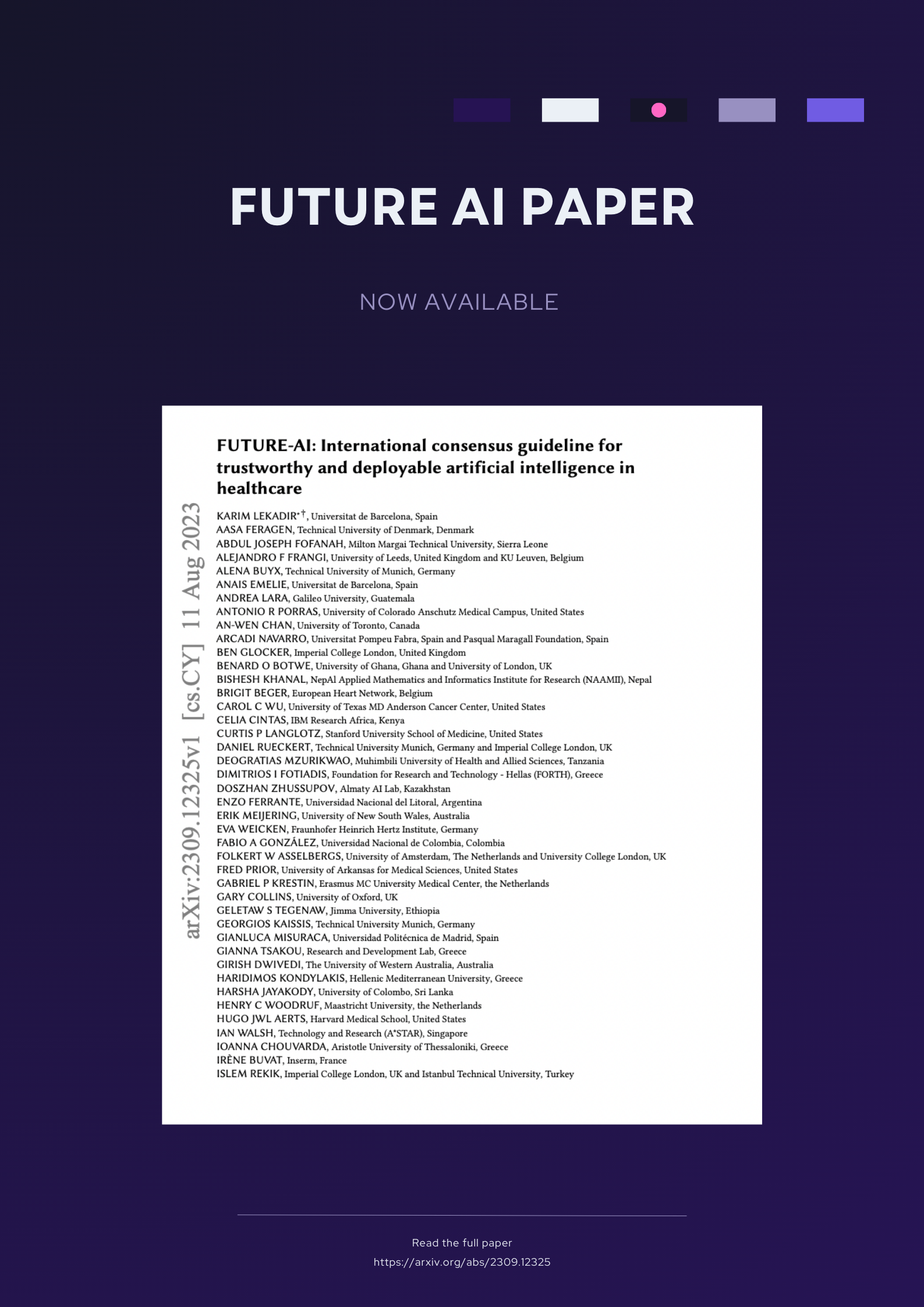 International consensus guideline for trustworthy and deplorable artificial intelligence in healthcare